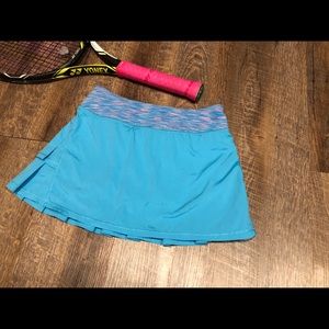 Light blue ivivva tennis skirt